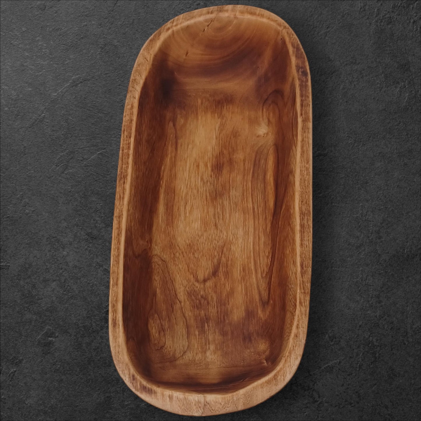 Handmade Olivewood Serving Bowl: Rustic Kitchen Decor (11x5 inches)