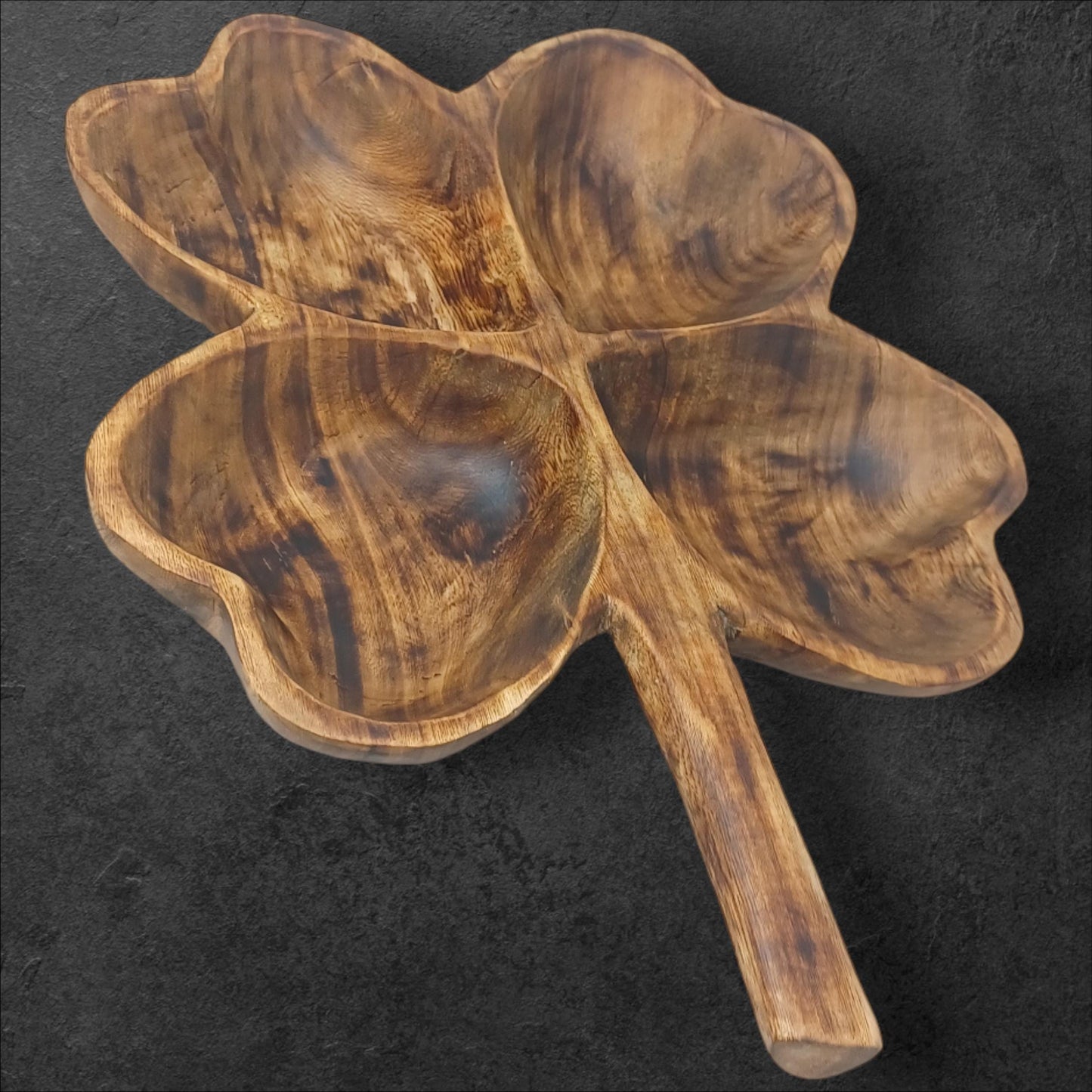 Olivewood Charcuterie Board: Tulip Shaped, Rustic Snack Tray