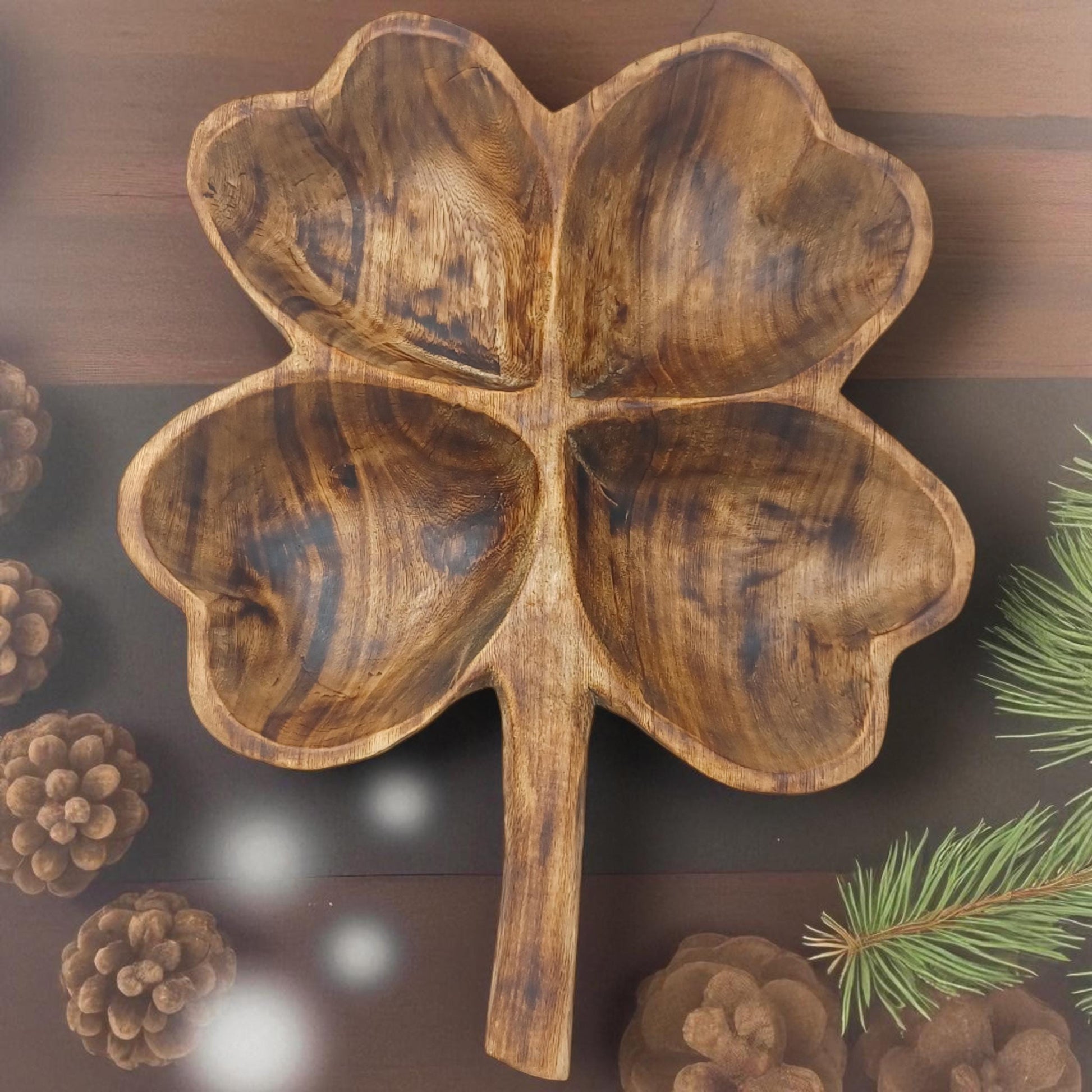 Olivewood Charcuterie Board: Tulip Shaped, Rustic Snack Tray