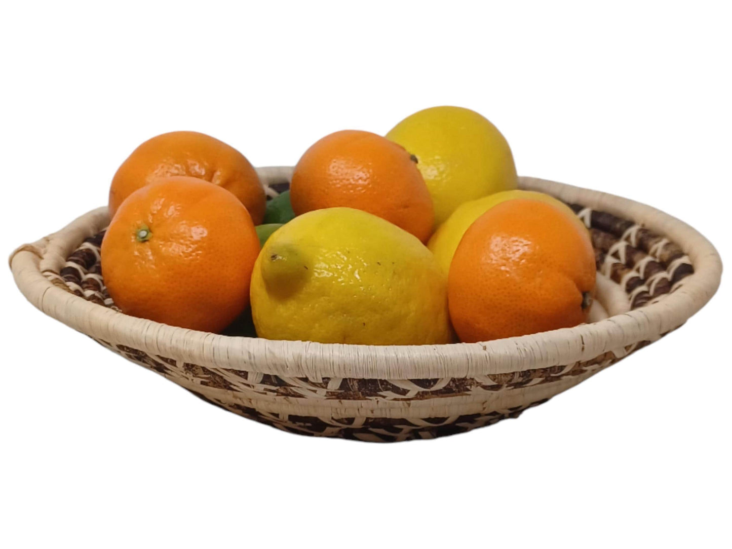 Handmade Woven Fruit Bowl | 10" African Sisal Basket | Eco Friendly Decorative Bowl | Rustic Boho Wall Art | Ethical Kitchen Decor