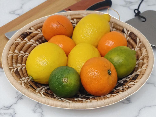 10” Handmade Sisal Fruit Bowl | Eco Woven Bread Basket | Boho Wall & Table Décor
