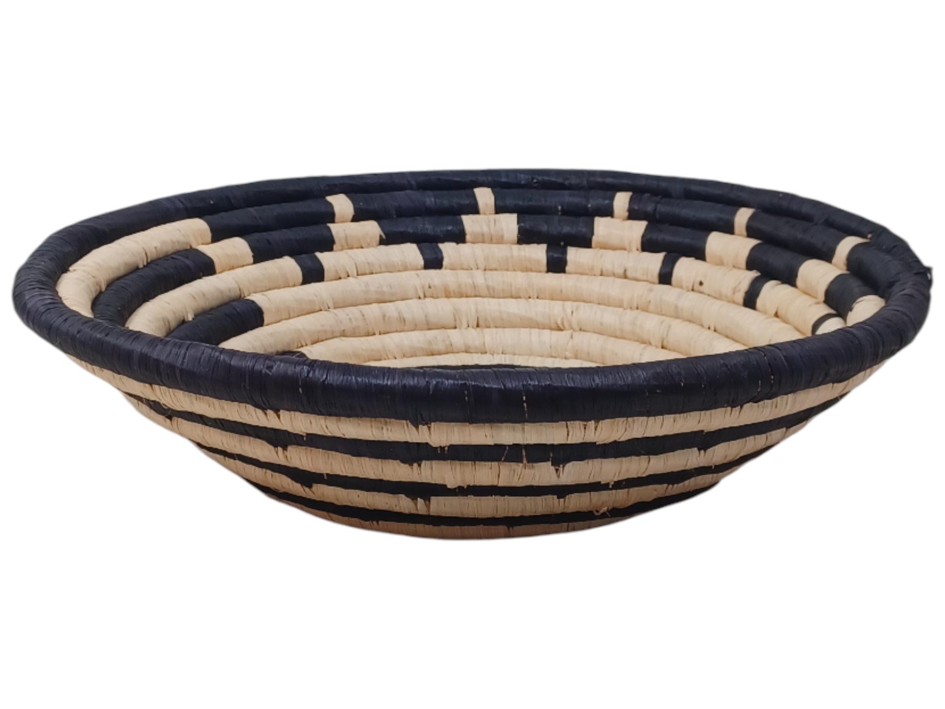 Woven 10” Sisal Bowl | Sustainable African Basket | Handmade Kitchen & Wall Décor