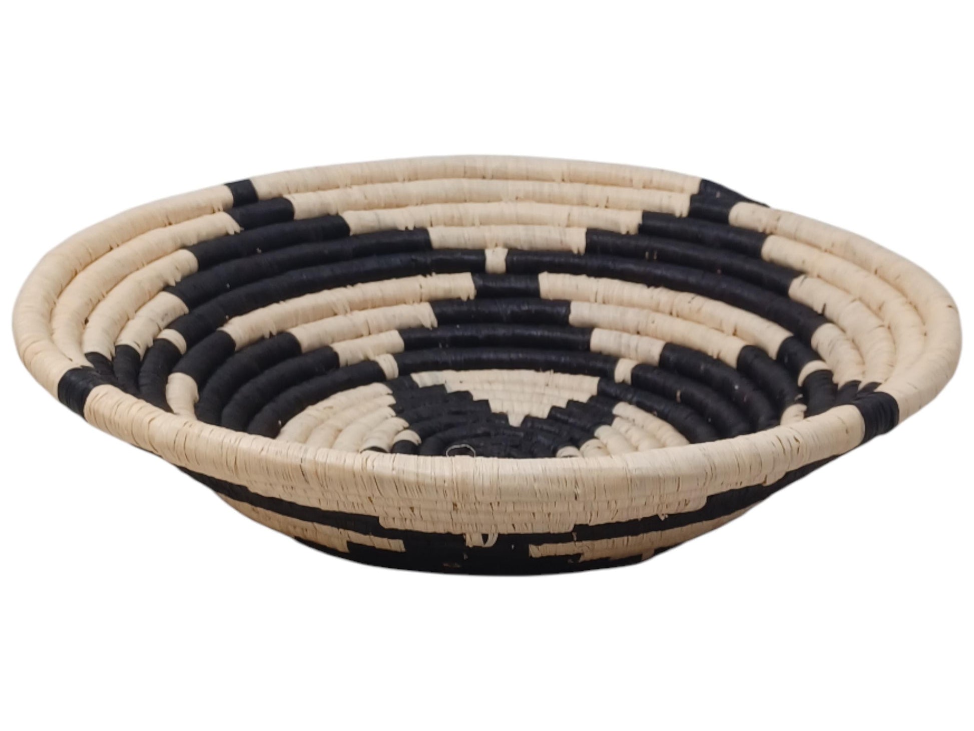 Handwoven 10” Fruit Bowl | African Sisal Basket | Eco-Friendly Decorative Basket