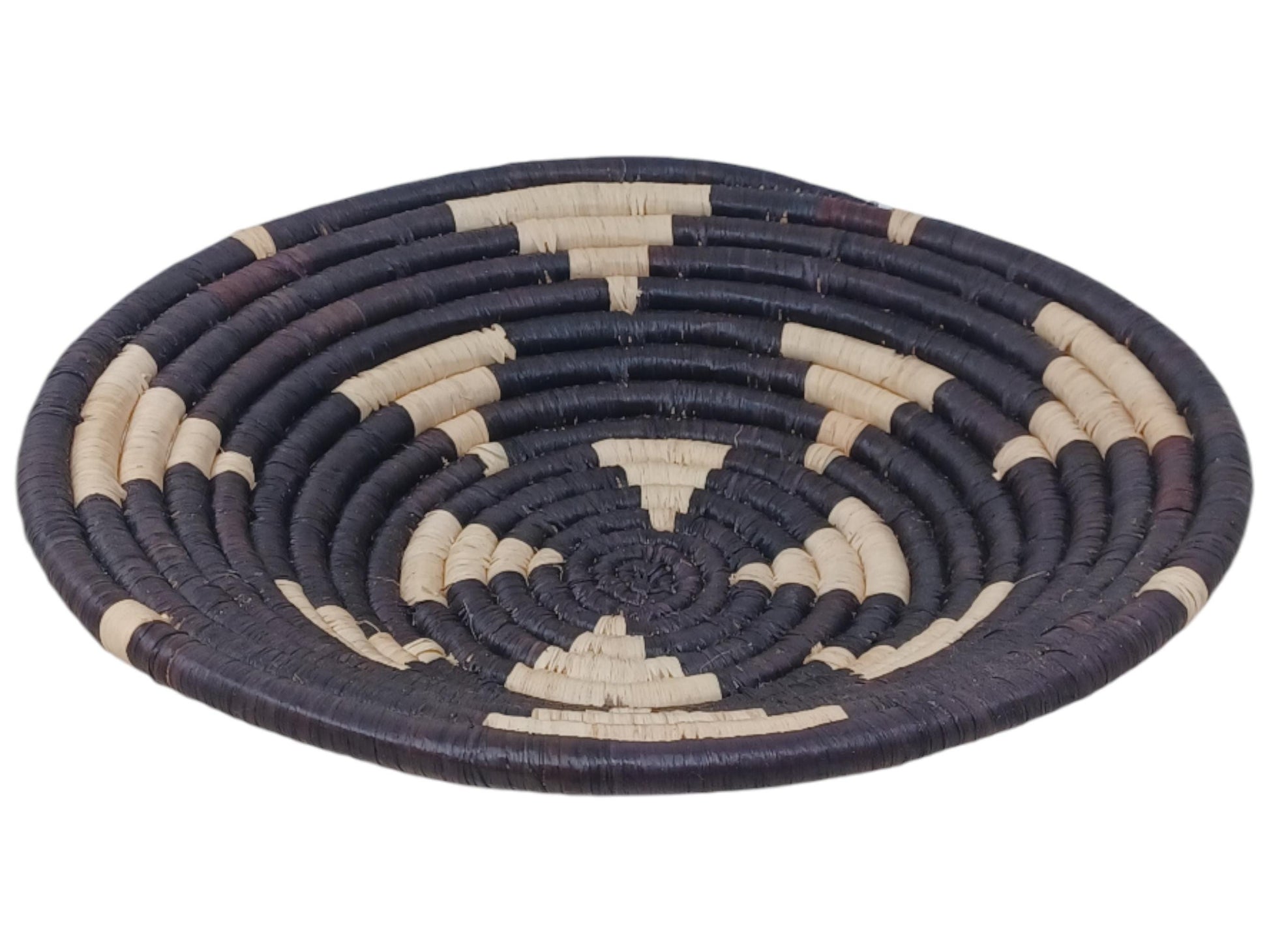 Handmade 10” Sisal Fruit Bowl | Woven Decorative Basket | Sustainable Wall & Table Decor