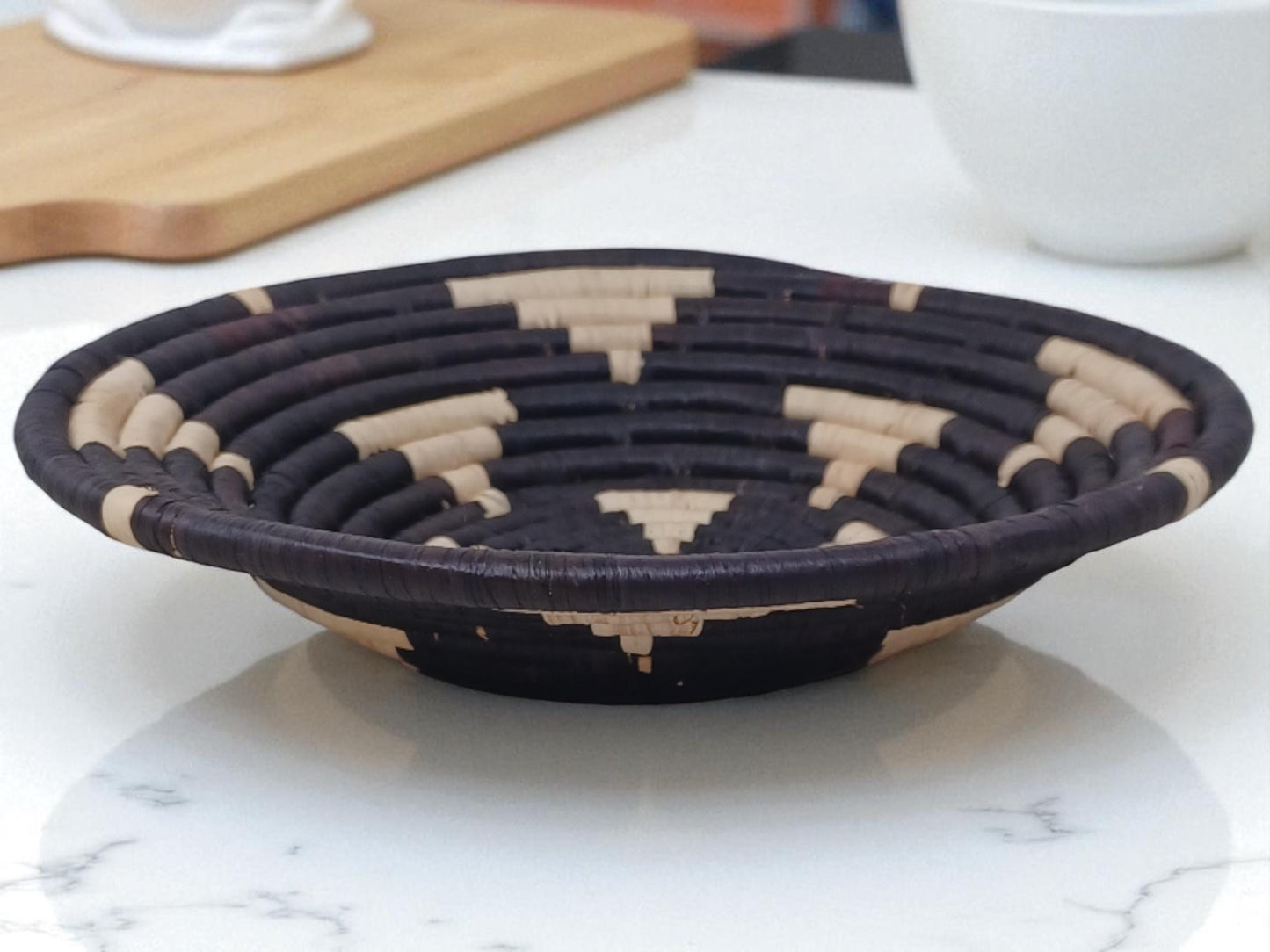 Handmade 10” Sisal Fruit Bowl | Woven Decorative Basket | Sustainable Wall & Table Decor