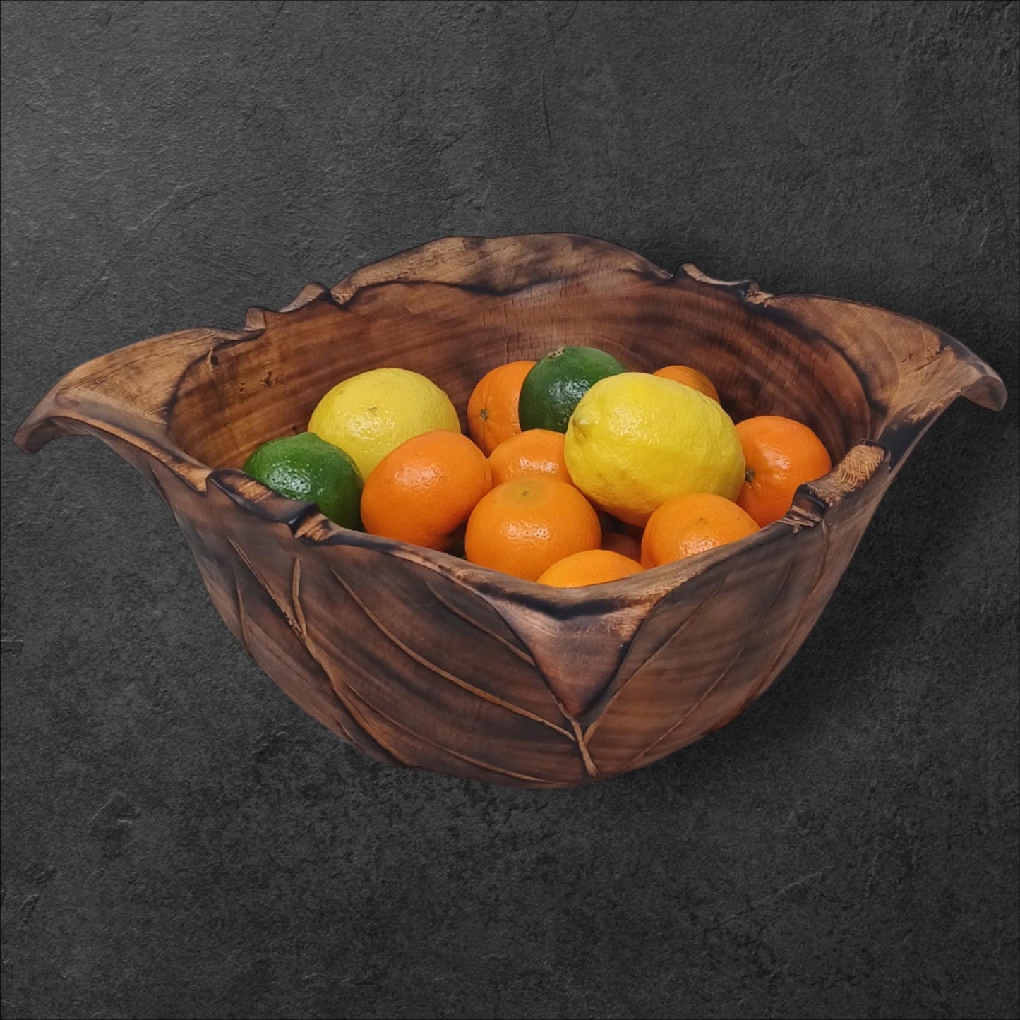 Wooden Square Salad Bowl | Rustic Serving Bowl | Large Handmade Wood Fruit Bowl | Holiday Gift for Mom