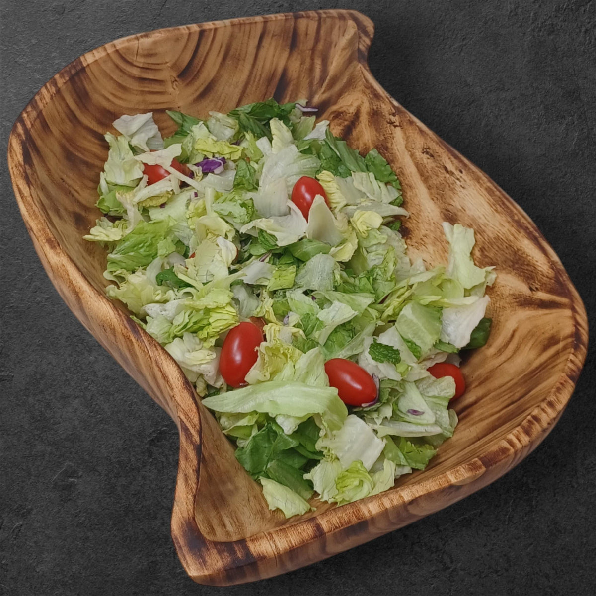 Leaf-Shaped Wooden Serving Bowl | Hand-Carved Natural Fruit Bowl | Rustic Kitchen Décor | Large Serving Bowls