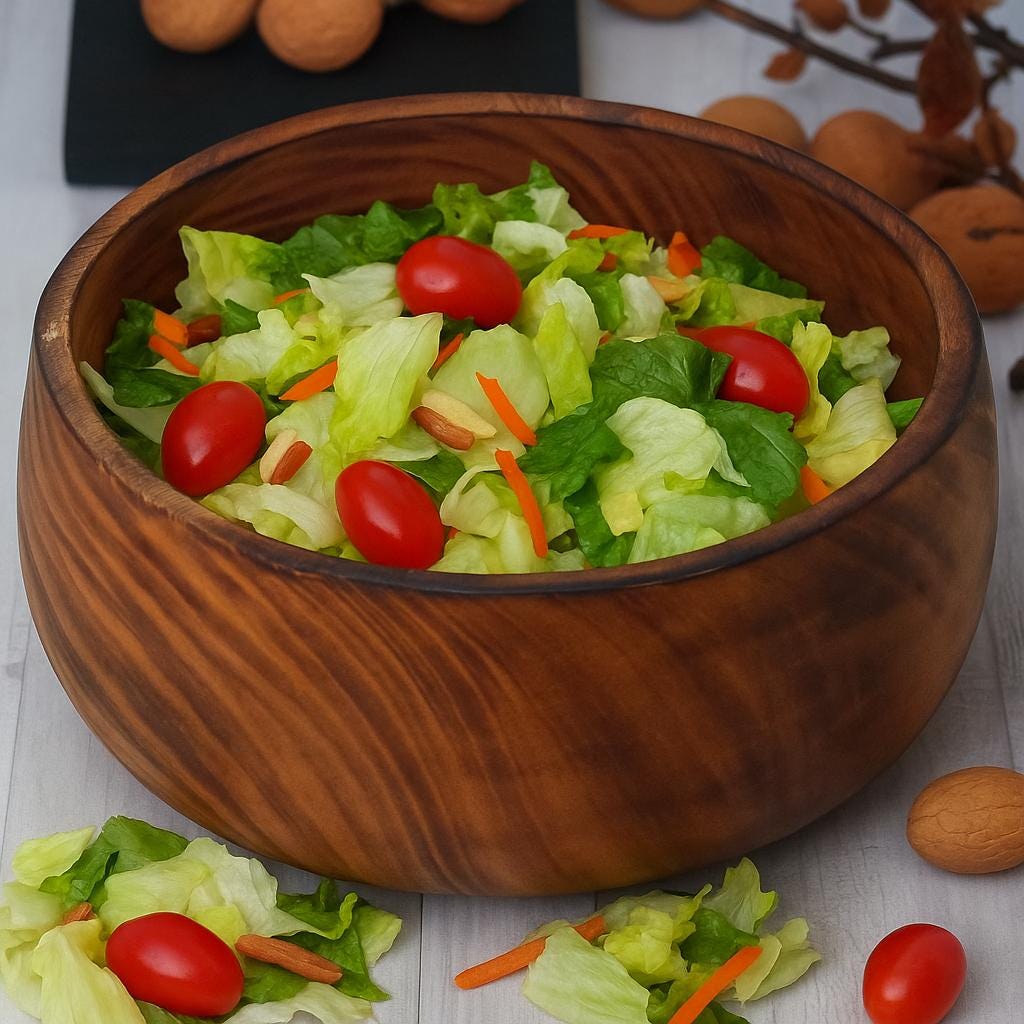 Handmade Round Wooden Fruit Bowl with Handle | Rustic Serving Bowl | Natural Large Salad Bowl | Unique Christmas Gift Mom