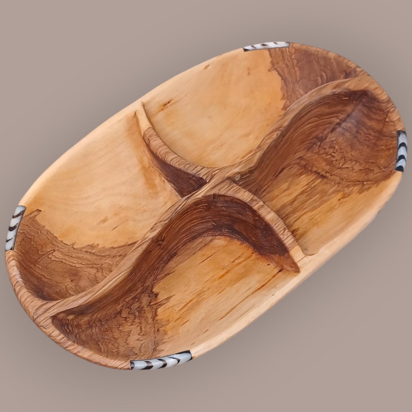Handmade Olivewood Snack Bowl: Rustic Charcuterie Serving Tray
