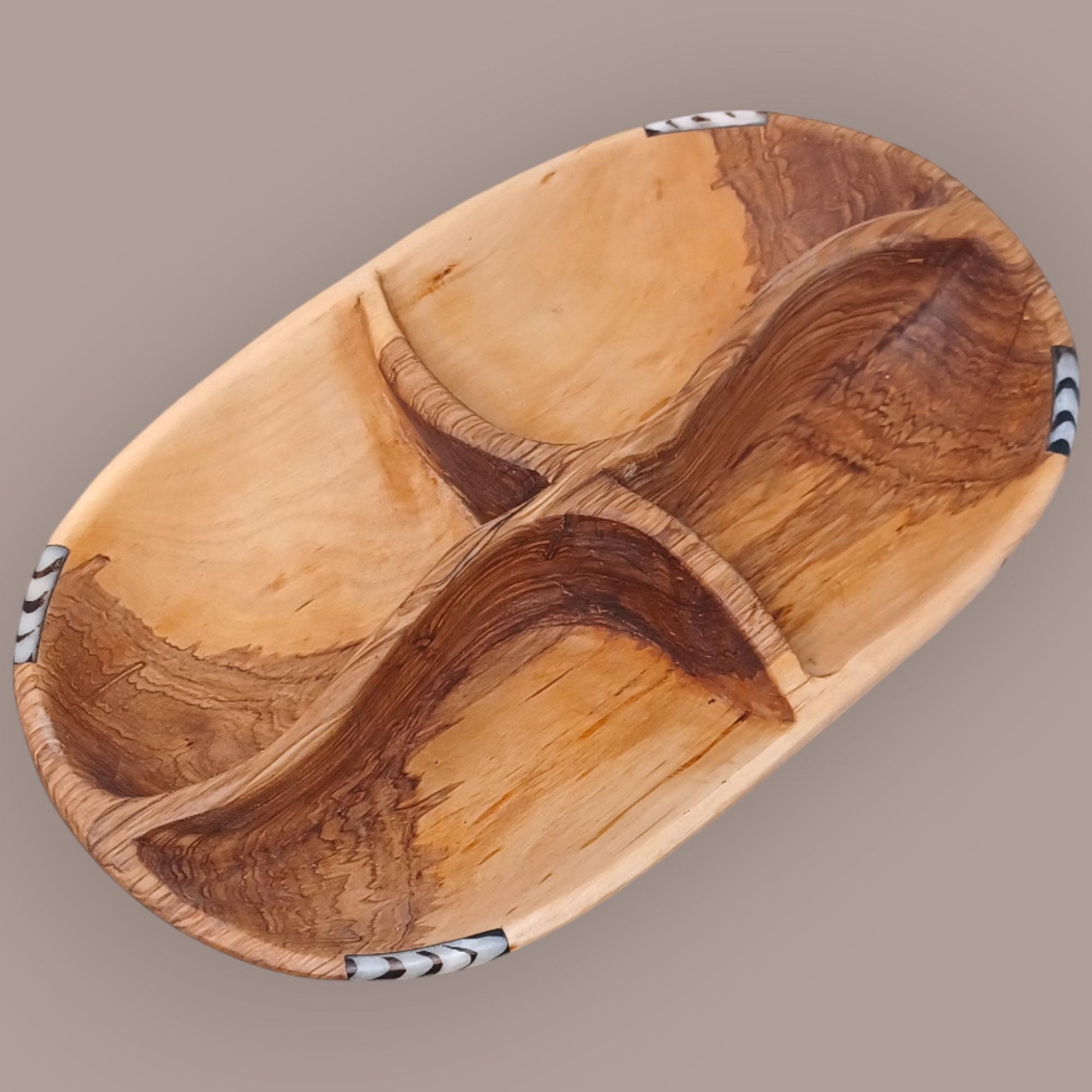Handmade Olivewood Snack Bowl: Rustic Charcuterie Serving Tray
