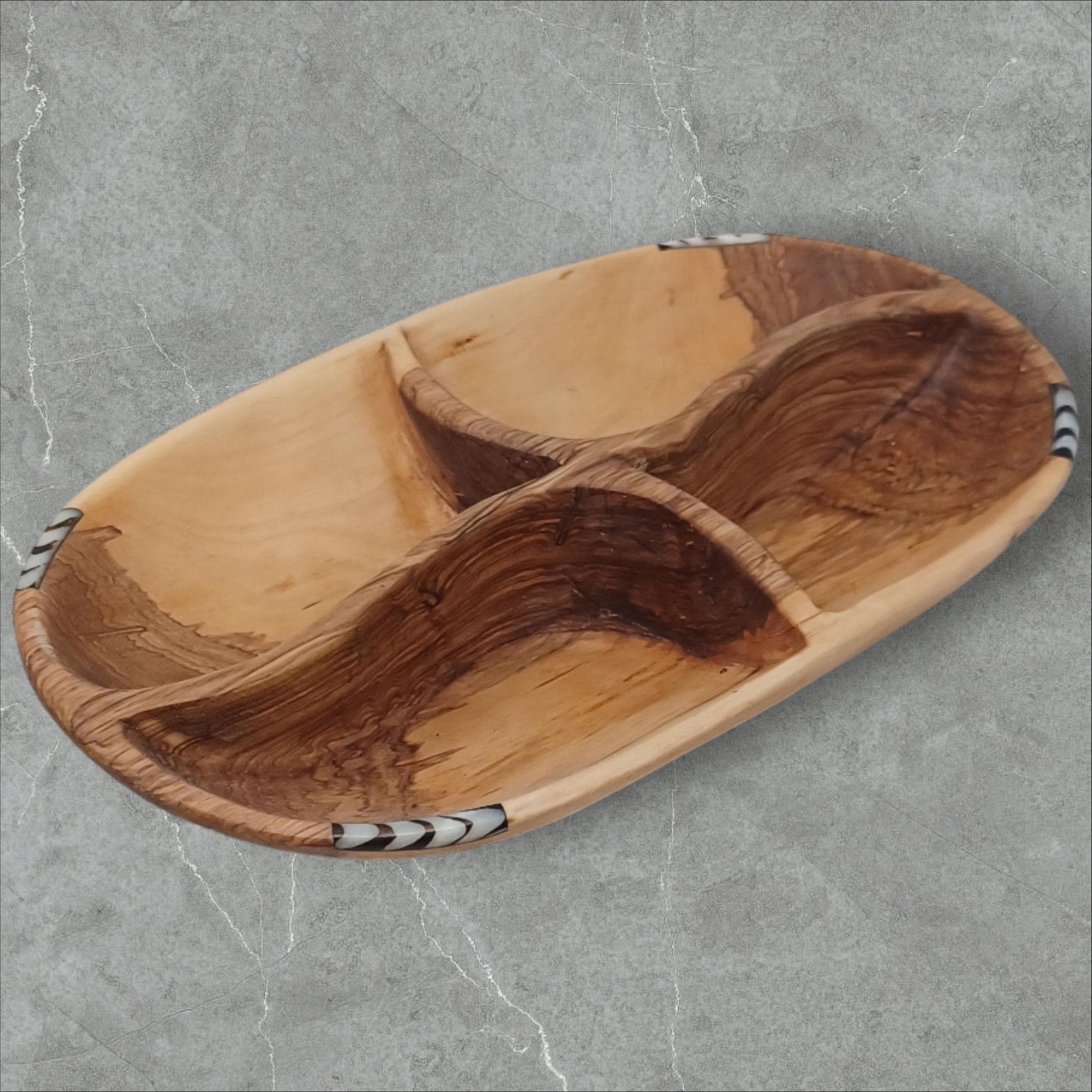 Handmade Olivewood Snack Bowl: Rustic Charcuterie Serving Tray