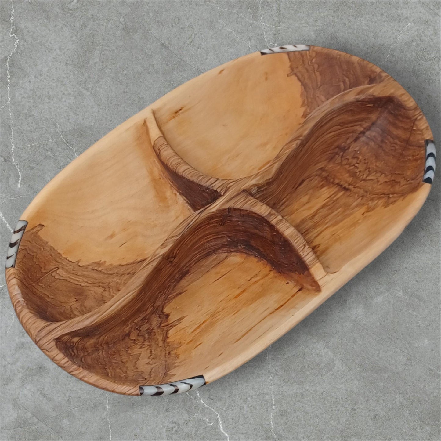 Handmade Olivewood Snack Bowl: Rustic Charcuterie Serving Tray