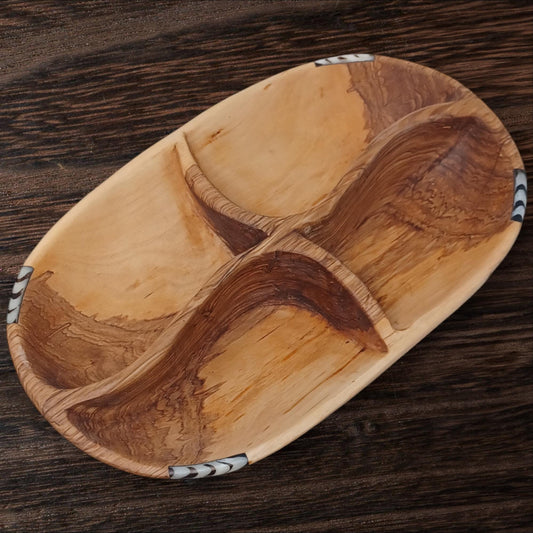 Handmade Olivewood Snack Bowl: Rustic Charcuterie Serving Tray