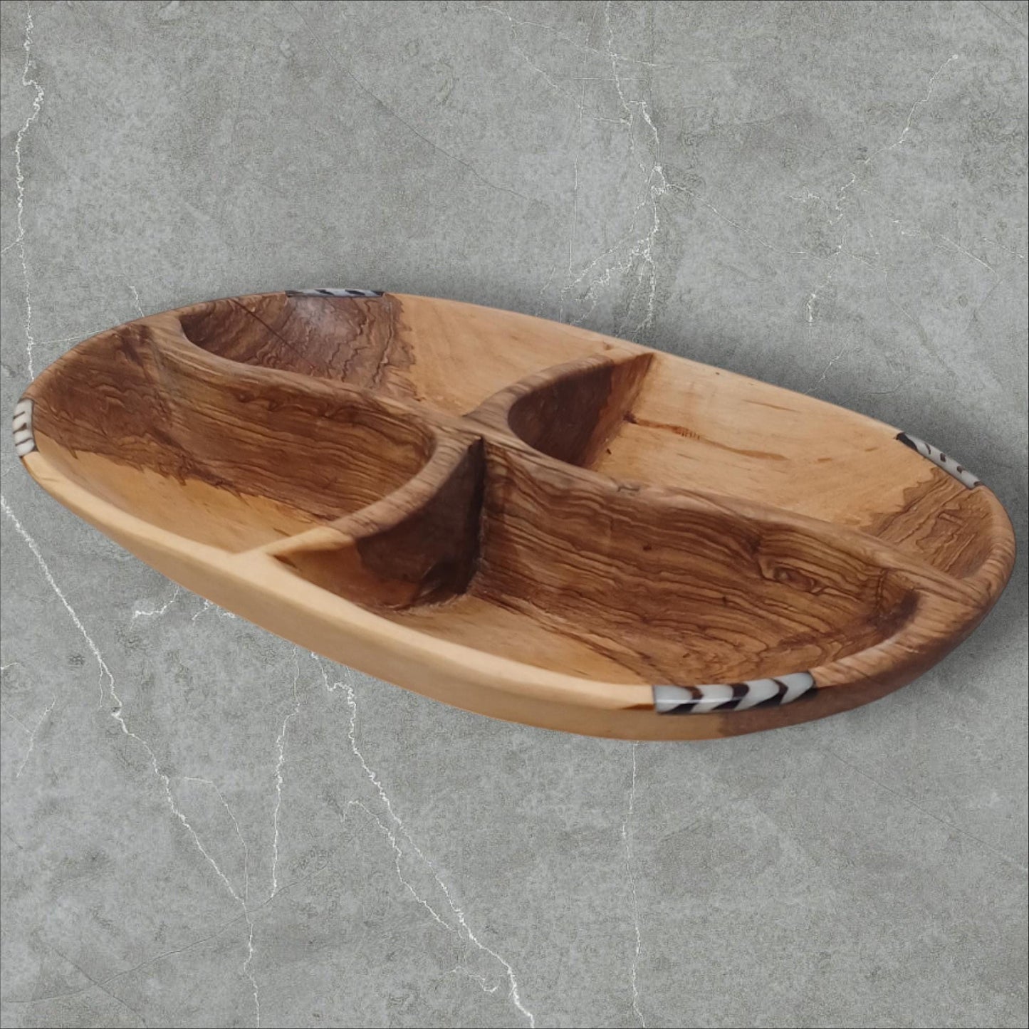 Handmade Olivewood Snack Bowl: Rustic Charcuterie Serving Tray