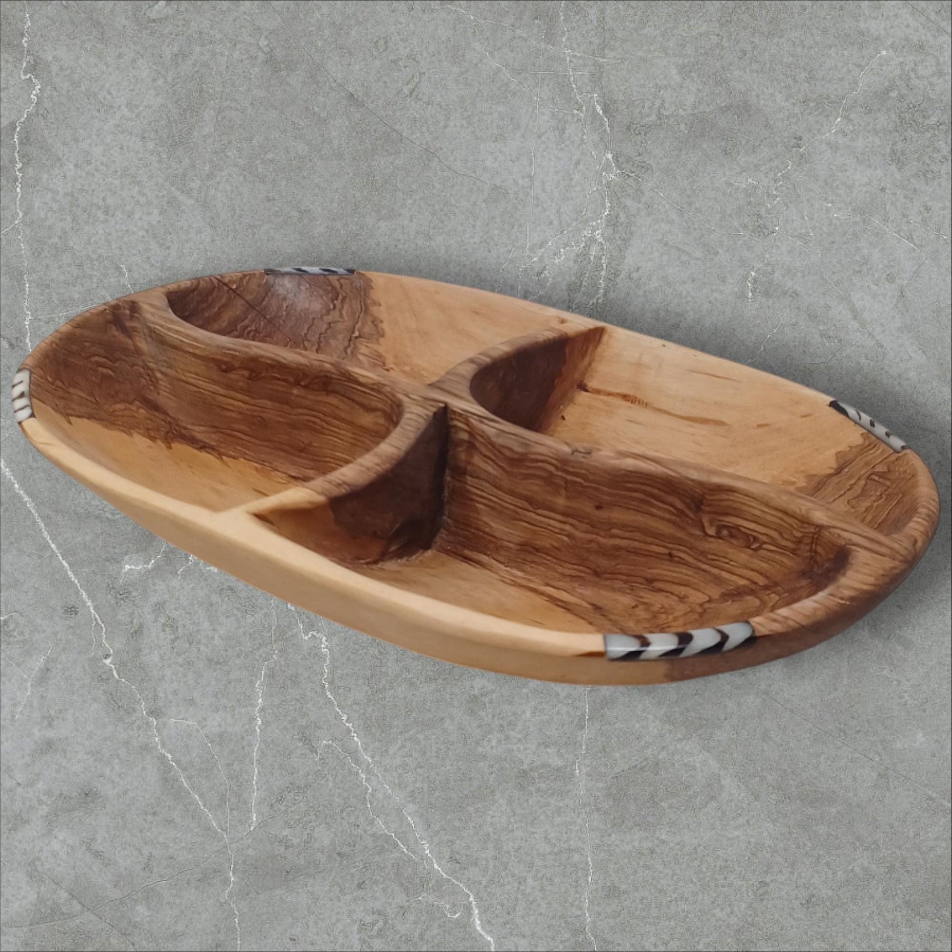 Handmade Olivewood Snack Bowl: Rustic Charcuterie Serving Tray