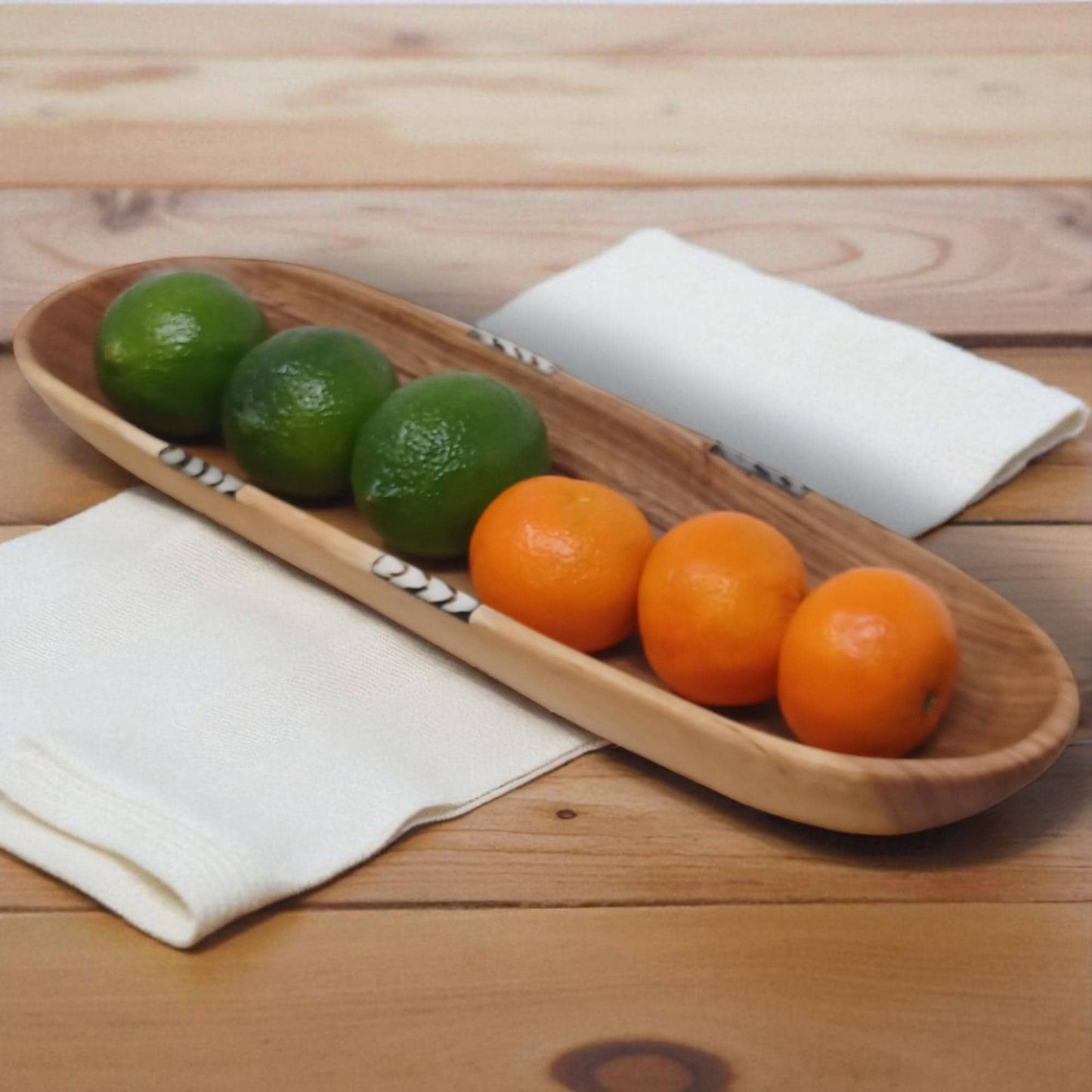 Handmade Olivewood Serving Bowl: Rustic Snack Tray, Hostess Gift