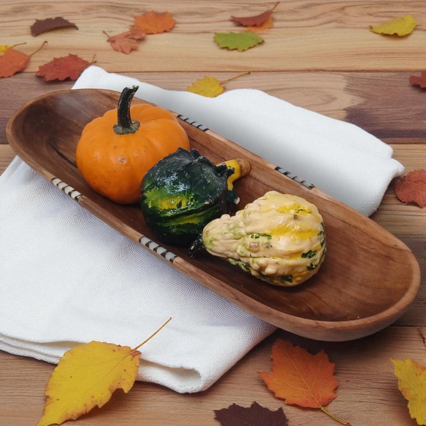Handmade Olivewood Serving Bowl: Rustic Snack Tray, Hostess Gift
