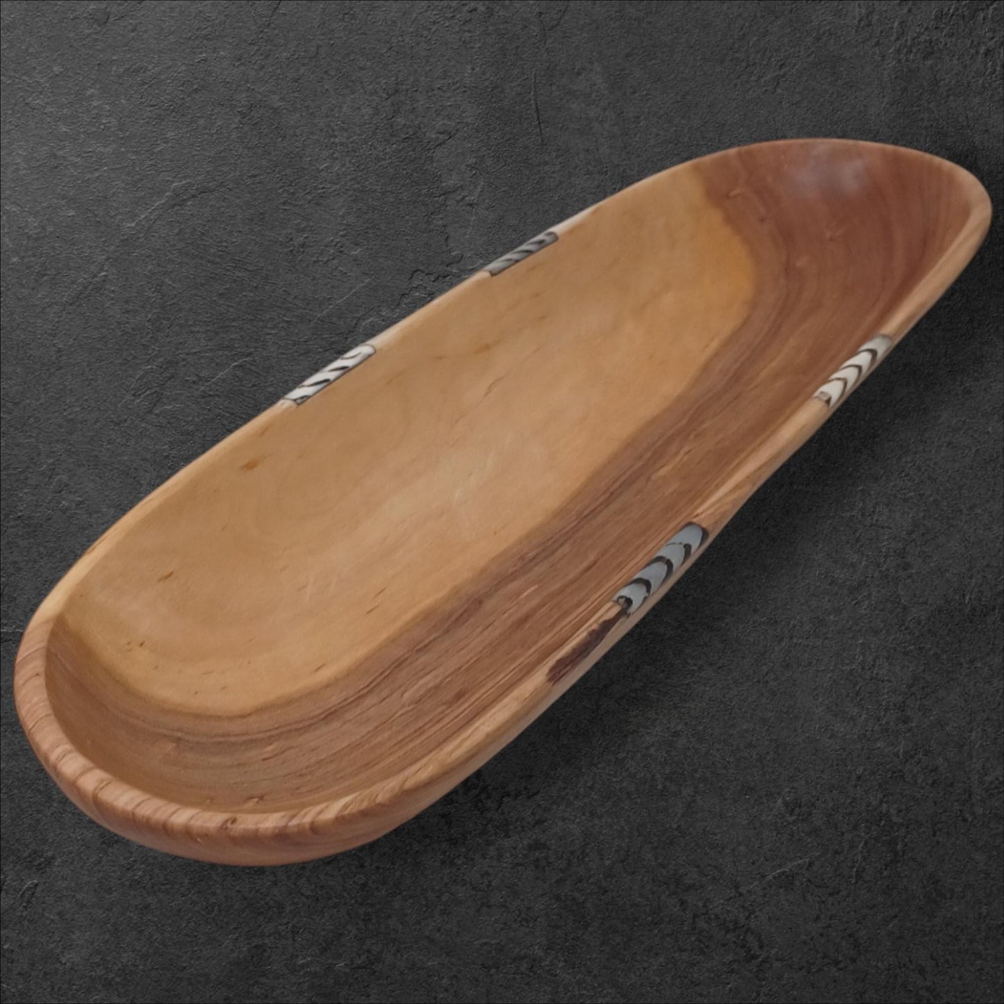Handmade Olivewood Serving Tray: Rustic Kitchen Bread & Snack Dish