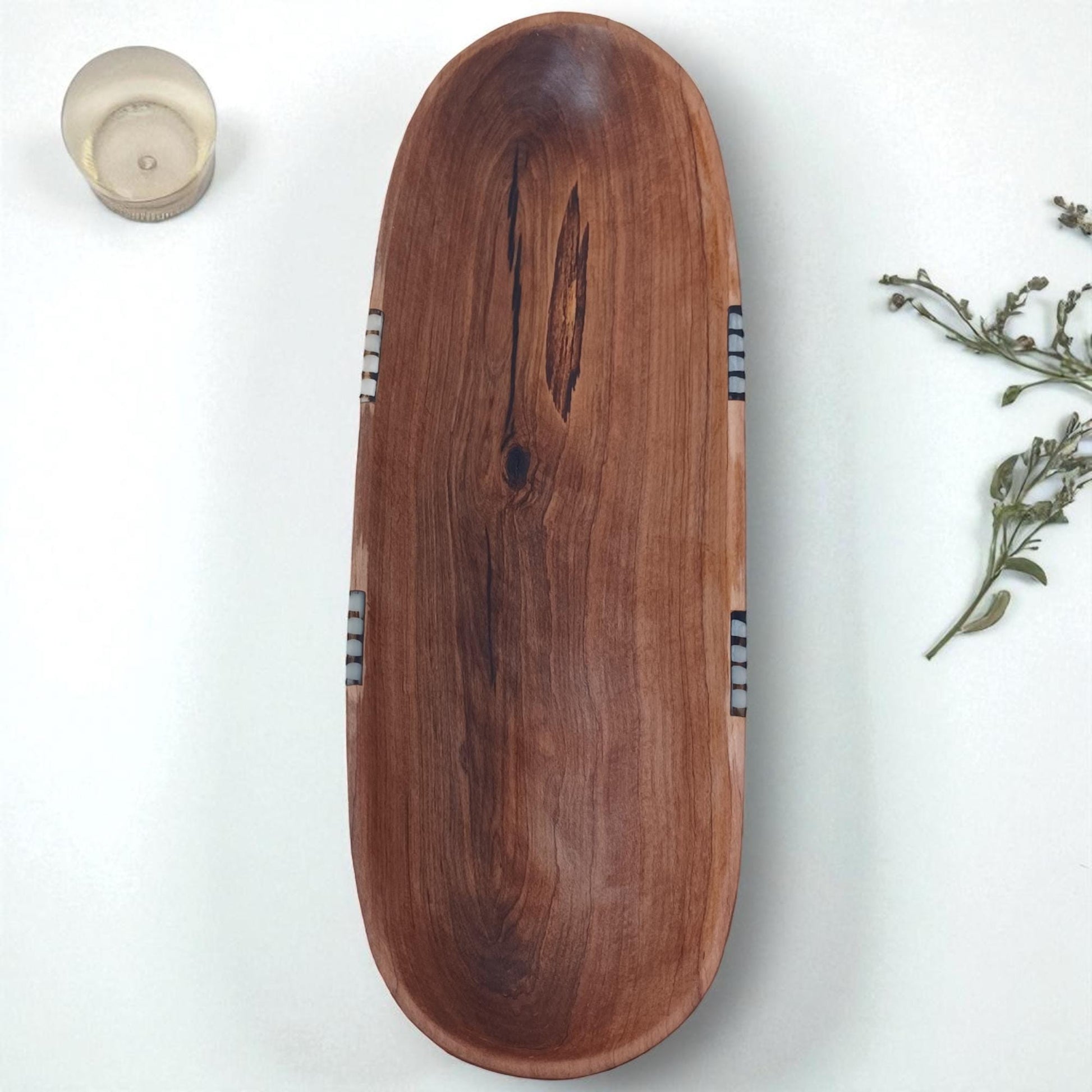 Handmade Olivewood Serving Tray: Rustic Kitchen Bread & Snack Dish