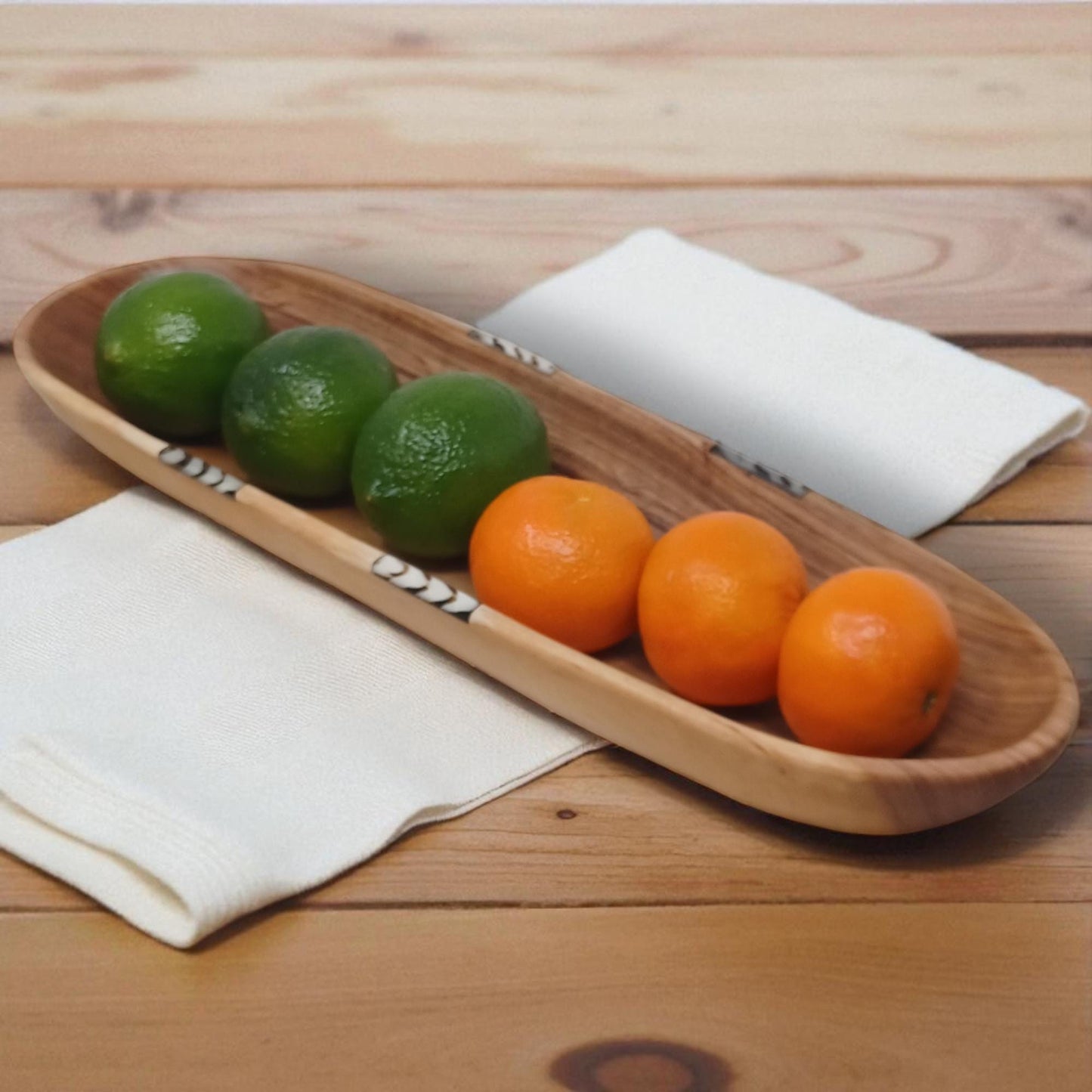 Handmade Olivewood Serving Tray: Rustic Kitchen Bread & Snack Dish