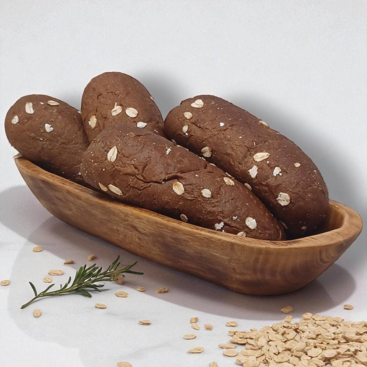 Handmade Olivewood Serving Bowl: Rustic Kitchen Decor (11x5 inches)