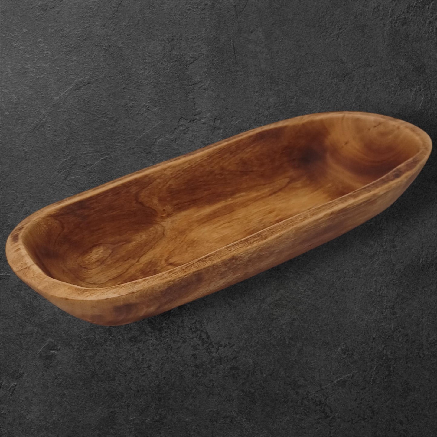 Handmade Olivewood Serving Bowl: Rustic Kitchen Decor (11x5 inches)