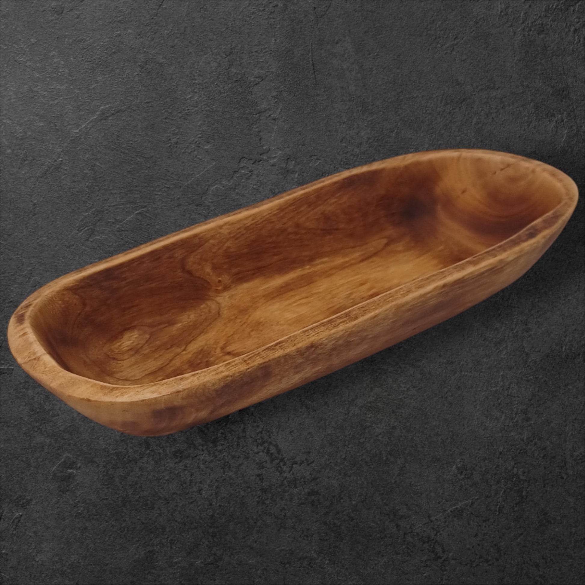 Handmade Olivewood Serving Bowl: Rustic Kitchen Decor (11x5 inches)