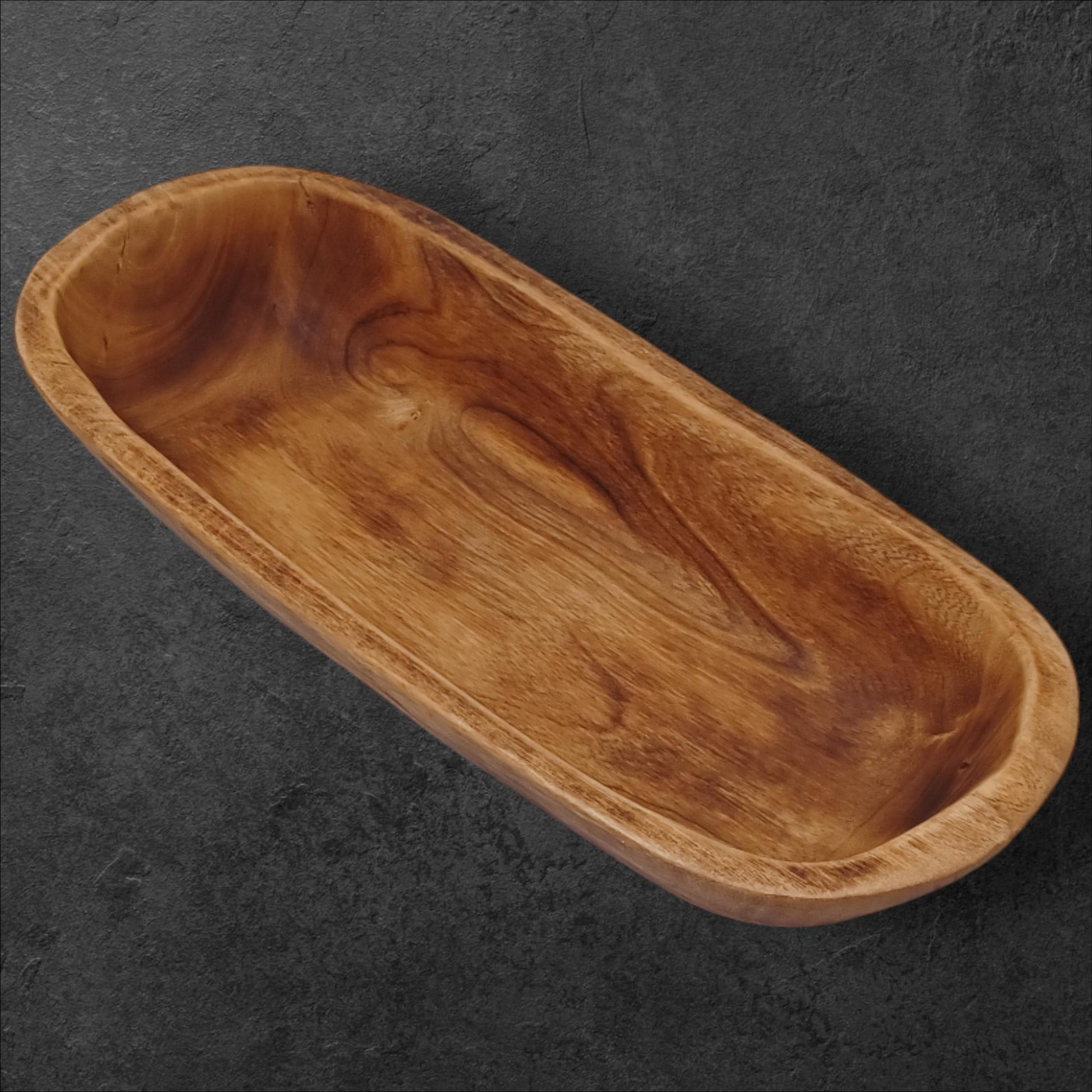Handmade Olivewood Serving Bowl: Rustic Holiday Table Decor