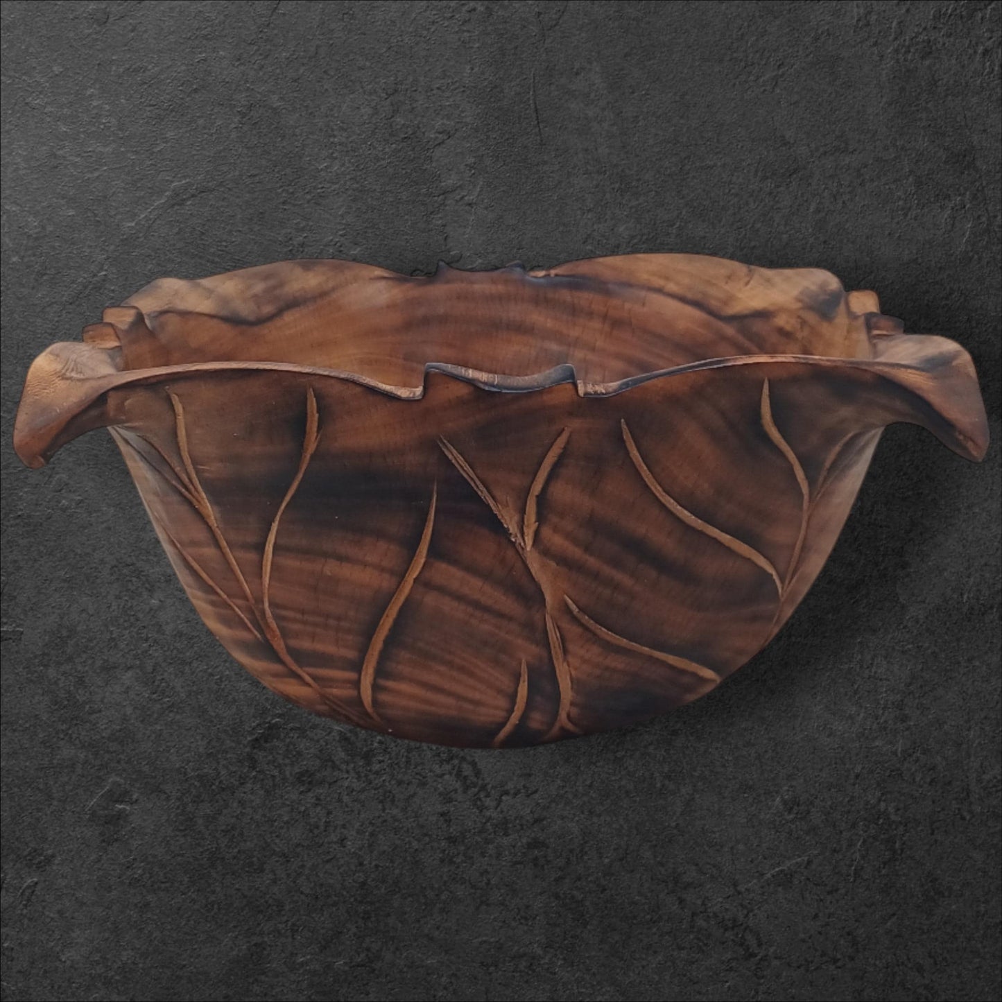 Wooden Square Salad Bowl | Rustic Serving Bowl | Large Handmade Wood Fruit Bowl | Holiday Gift for Mom