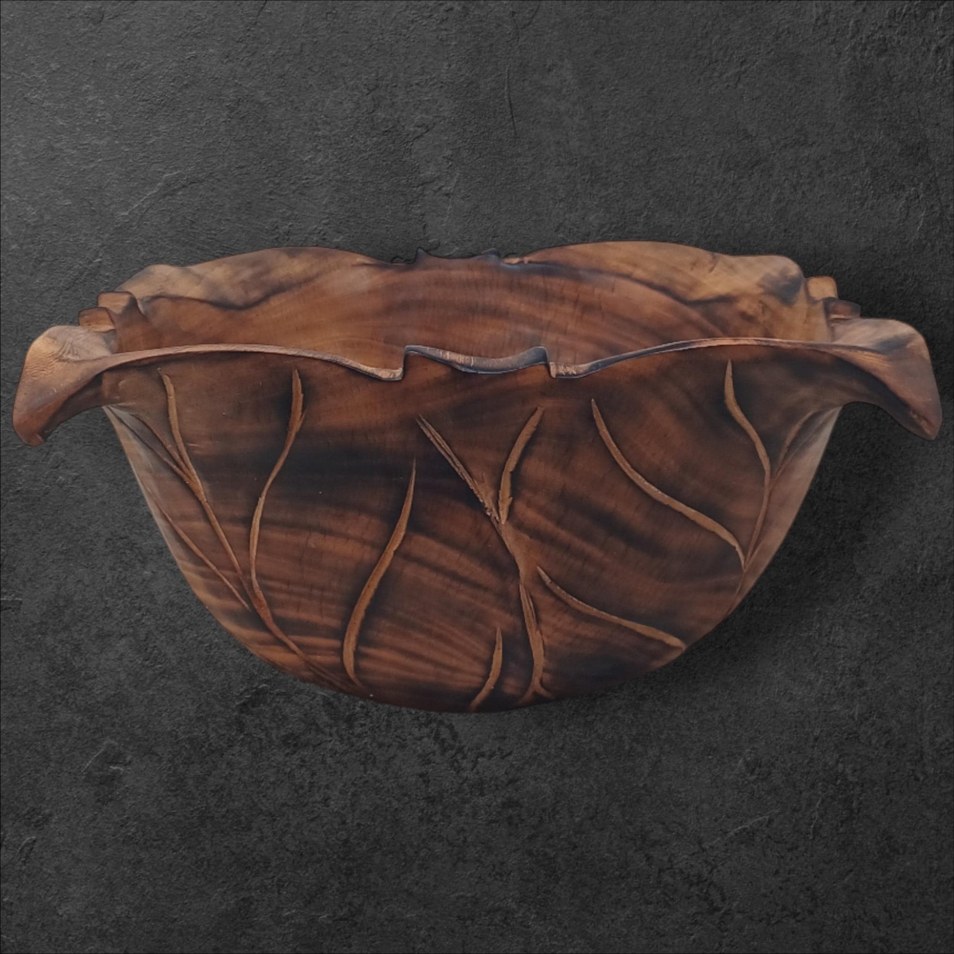Wooden Square Salad Bowl | Rustic Serving Bowl | Large Handmade Wood Fruit Bowl | Holiday Gift for Mom