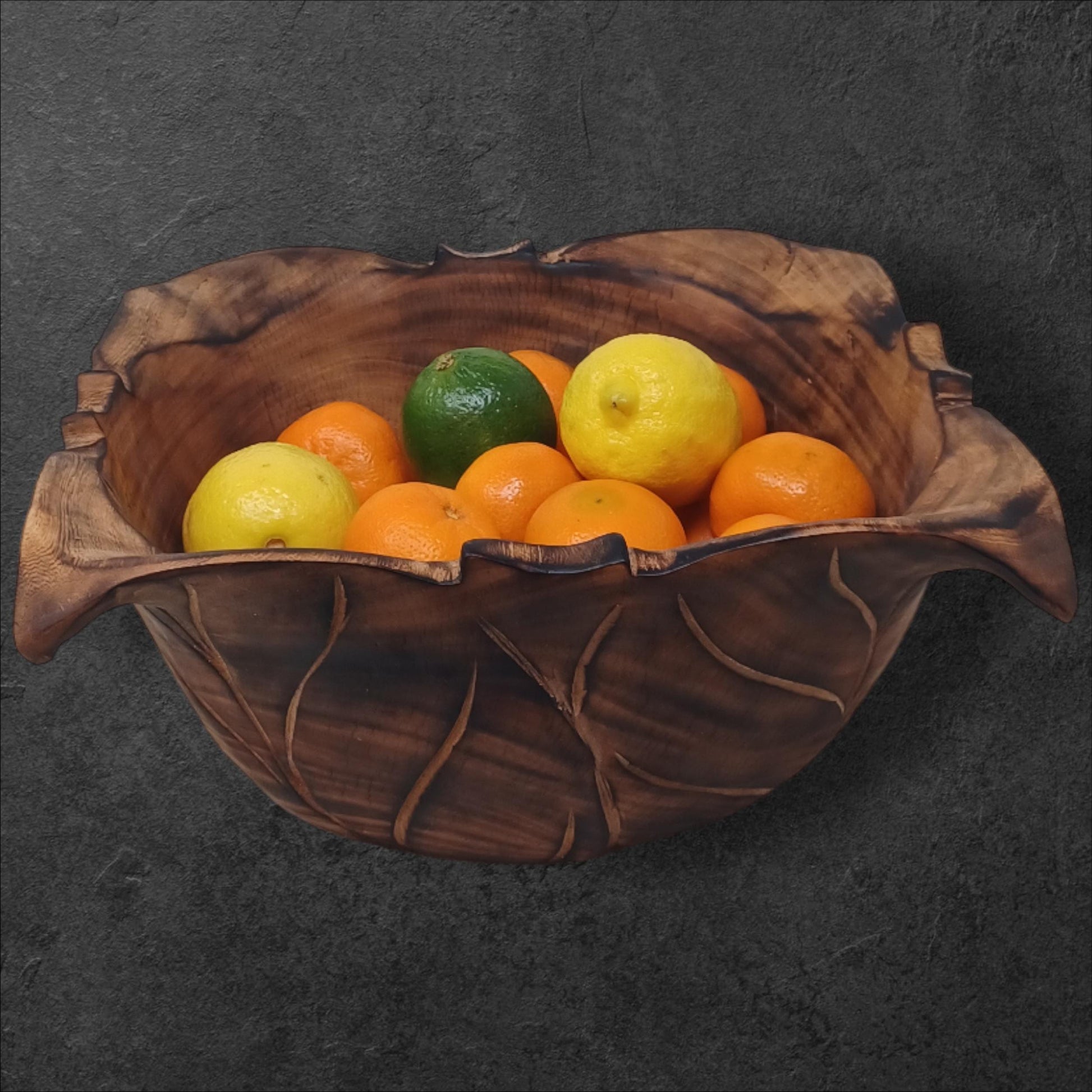 Wooden Square Salad Bowl | Rustic Serving Bowl | Large Handmade Wood Fruit Bowl | Holiday Gift for Mom