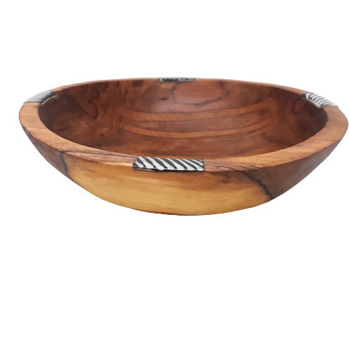 Wooden bowl for fruit, Large wooden bowl, Kitchen bowl wooden