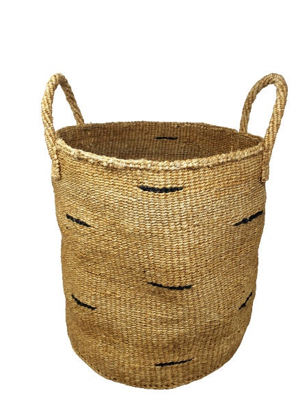 Storage baskets Large, Round storage baskets, Woven baskets, African baskets, large storage basket, woven hamper basket, Basket with handles