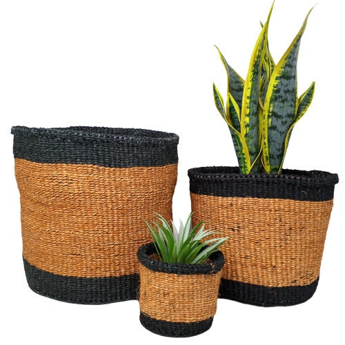 Woven Plant basket, Basket planter, woven planters, baskets for plants, woven basket plant, Storage baskets, Sisal basket, Plant baskets,