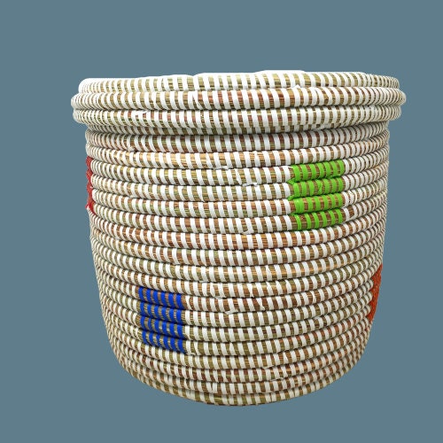 Baskets with lids, basket storage, vintage woven basket lid, vintage storage basket, Kitchen basket, Collectible basket, lidded basket