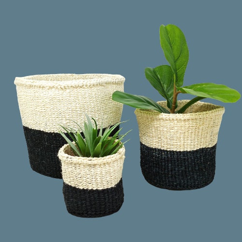 Woven basket plant, African Storage baskets, Woven planter basket, Sisal basket, Baskets for plants, Plant pot basket, Indoor plant basket