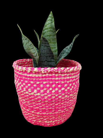 Plant basket small, Woven basket, Plant pot cover, Basket for plant, basket planter, woven planter, storage basket, sisal basket, woven gift