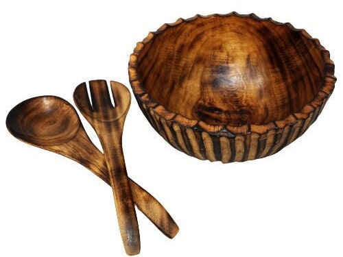 Large wooden bowl set, Wooden serving bowls, Wooden bowl Handmade, Christmas gift bowl, Natural wooden bowl, Christmas Thanksgiving gift