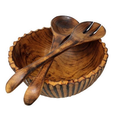 Large wooden bowl set, Wooden serving bowls, Wooden bowl Handmade, Christmas gift bowl, Natural wooden bowl, Christmas Thanksgiving gift