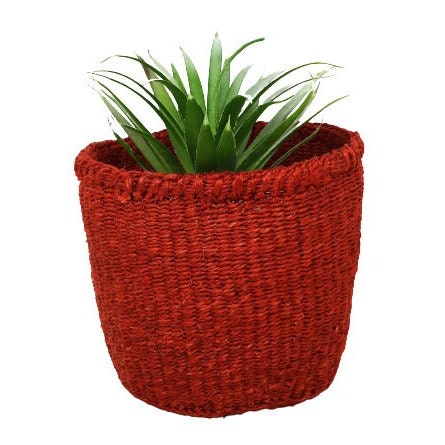 Plant basket, storage basket, woven plant basket, plant pot cover, planter basket, small basket storage, african basket, basket plant holder