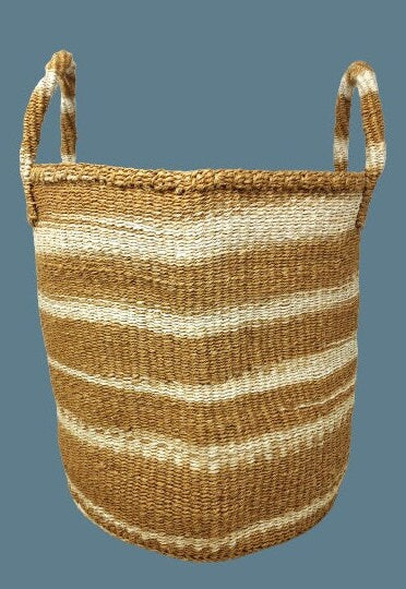 Natural Woven baskets, Large baskets with handles, Baskets for plants, Woven planter baskets, Storage baskets Natural, Beige/tan baskets