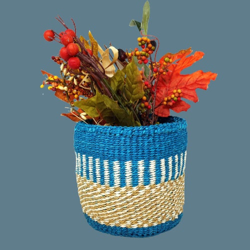 Colorful baskets, Plant baskets, woven baskets, set of baskets, woven plant baskets, mothers day, hostess gift, African basket sets