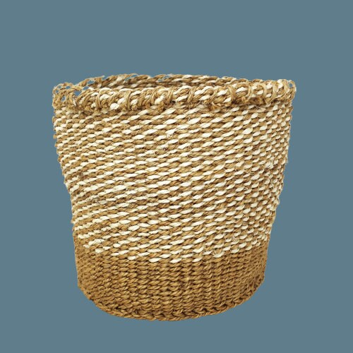 Plant basket, small storage basket, woven plant basket, plant pot cover, planter basket, basket storage, African basket, basket plant holder