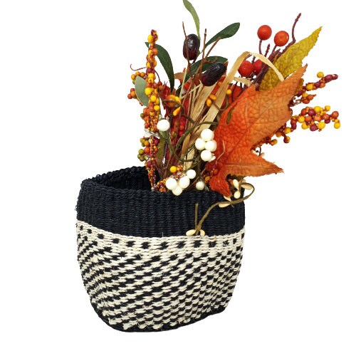 Small woven plant basket, small basket planter, small African basket, baskets for plants, woven storage baskets, Sisal basket, woven gifts